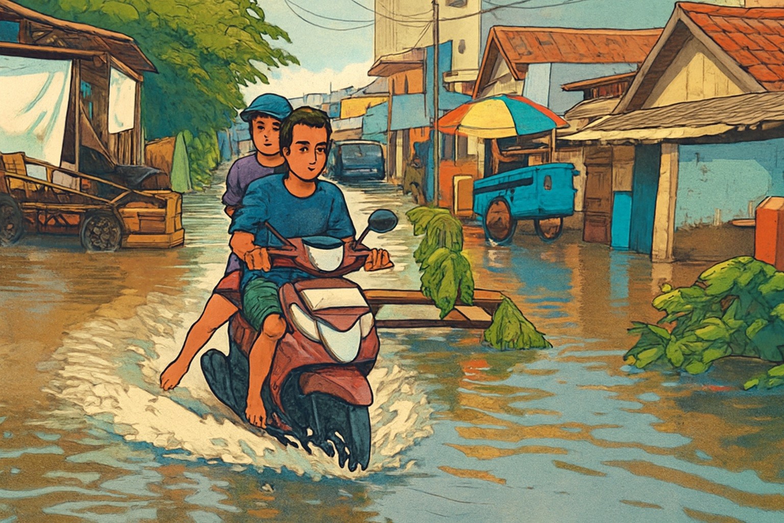 Banjir di Rawa Buaya Belum Surut Setelah 20 Jam, Genangan Capai 70 Cm