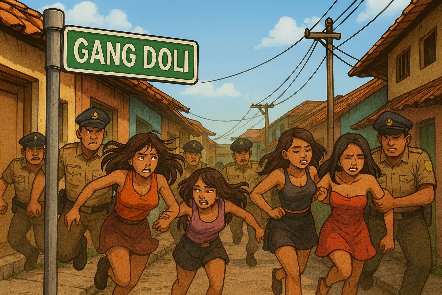 Polisi Gerebek Kamar di Eks Lokalisasi Dolly, Empat Orang Diamankan