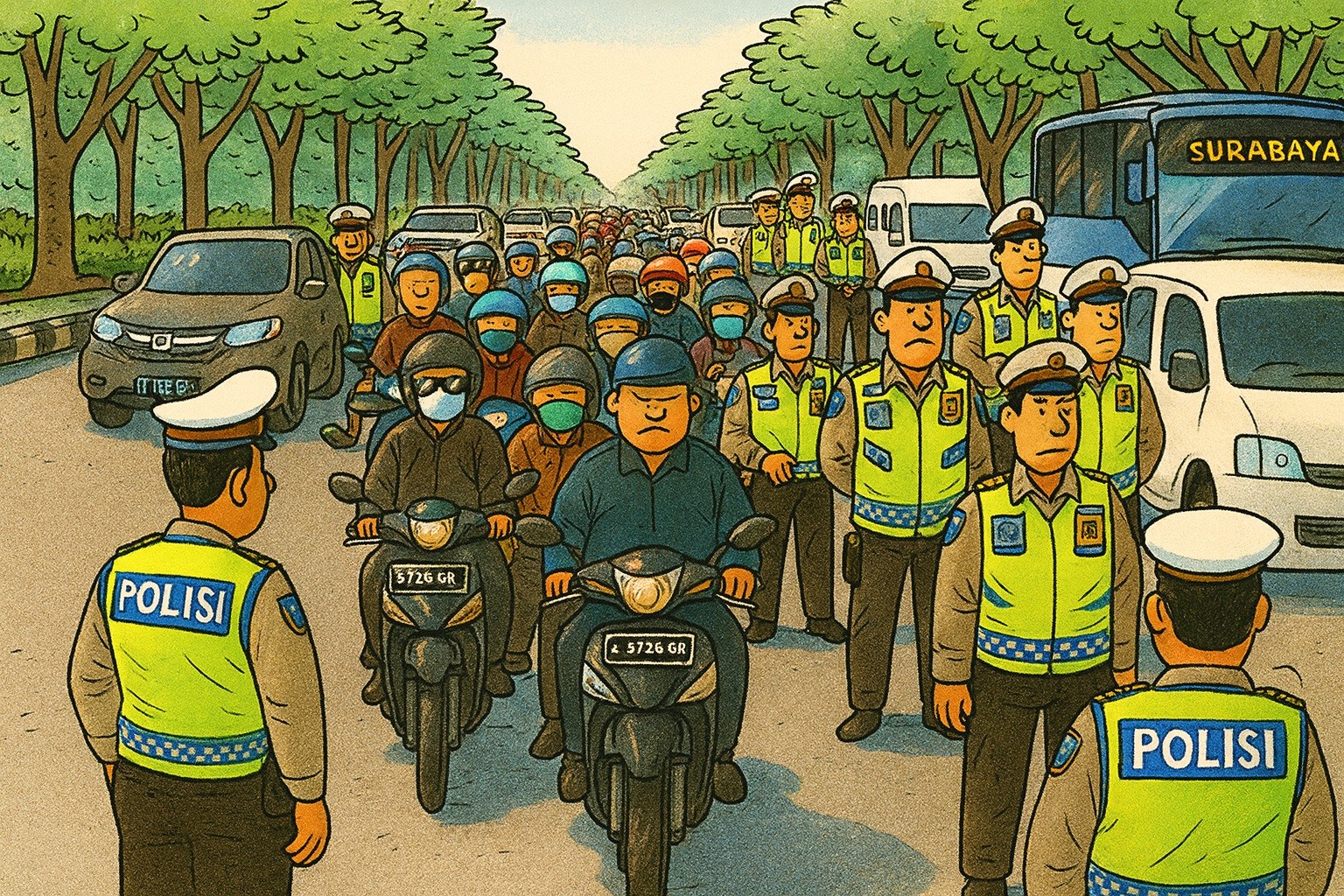 Ditlantas Polda Jatim Mulai Operasi Semeru 2025, Fokus Kurangi Pelanggaran dan Fatalitas Kecelakaan