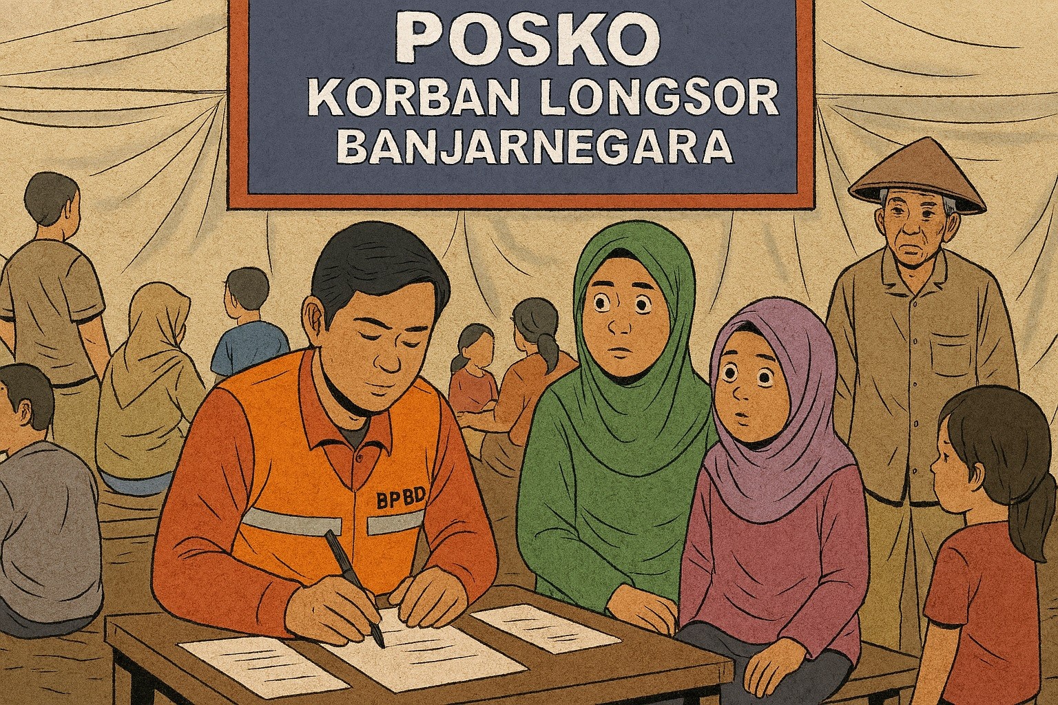 Posko Identifikasi Korban Longsor Banjarnegara Dipadati Warga, Data Terbaru Mulai Masuk